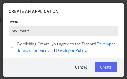 在 Discord Developer Portal 创建应用